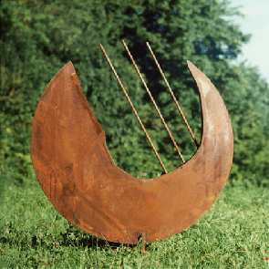 Klangskulptur aus Stahl